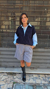 PULL IN CAMICIA  BLU